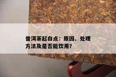 普洱茶起白点：原因、处理方法及是否能饮用？