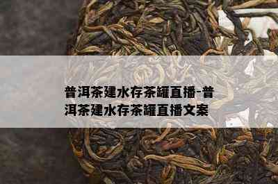 普洱茶建水存茶罐直播-普洱茶建水存茶罐直播文案