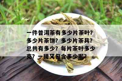 一件普洱茶有多少片茶叶？多少片茶饼？多少片茶具？总共有多少？每片茶叶多少克？一提又包含多少呢？