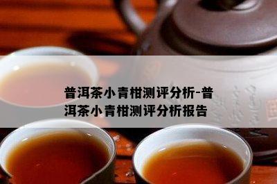 普洱茶小青柑测评分析-普洱茶小青柑测评分析报告