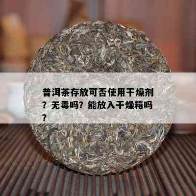 普洱茶存放可否使用干燥剂？无吗？能放入干燥箱吗？