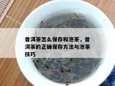 普洱茶怎么保存和泡茶，普洱茶的正确保存方法与泡茶技巧