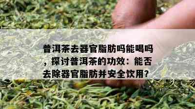 普洱茶去器官脂肪吗能喝吗，探讨普洱茶的功效：能否去除器官脂肪并安全饮用？