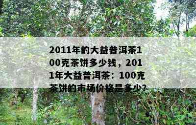 2011年的大益普洱茶100克茶饼多少钱，2011年大益普洱茶：100克茶饼的市场价格是多少？