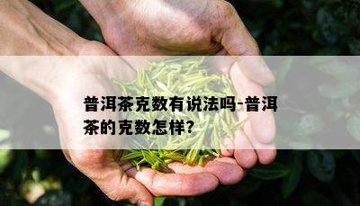 普洱茶克数有说法吗-普洱茶的克数怎样?