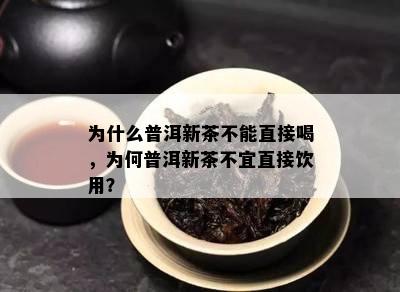 为什么普洱新茶不能直接喝，为何普洱新茶不宜直接饮用？