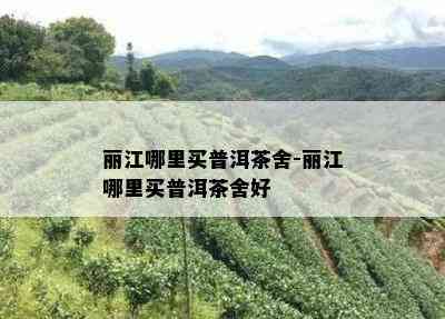 丽江哪里买普洱茶舍-丽江哪里买普洱茶舍好