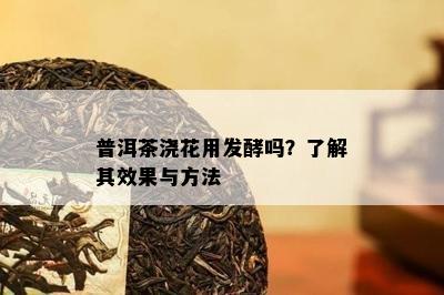 普洱茶浇花用发酵吗？了解其效果与方法