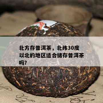 北方存普洱茶，北纬30度以北的地区适合储存普洱茶吗？