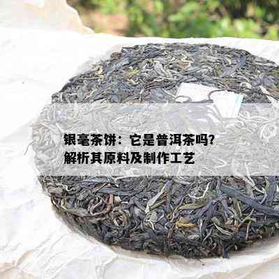 银毫茶饼：它是普洱茶吗？解析其原料及制作工艺