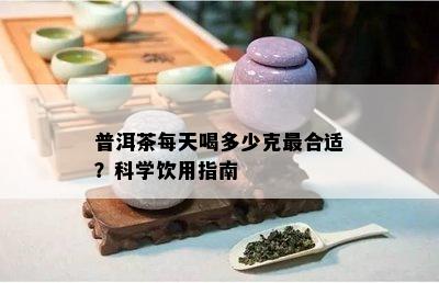 普洱茶每天喝多少克最合适？科学饮用指南