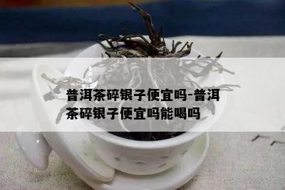 普洱茶碎银子便宜吗-普洱茶碎银子便宜吗能喝吗