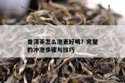 普洱茶怎么泡更好喝？完整的冲泡步骤与技巧