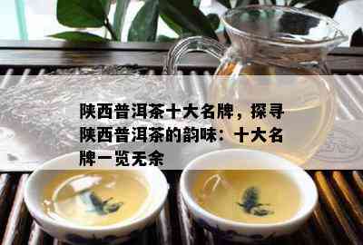 陕西普洱茶十大名牌，探寻陕西普洱茶的韵味：十大名牌一览无余