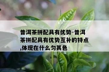 普洱茶拼配具有优势-普洱茶拼配具有优势互补的特点,体现在什么匀其色