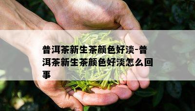 普洱茶新生茶颜色好淡-普洱茶新生茶颜色好淡怎么回事