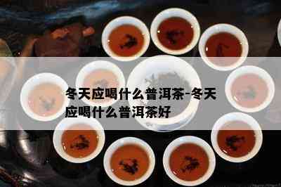 冬天应喝什么普洱茶-冬天应喝什么普洱茶好