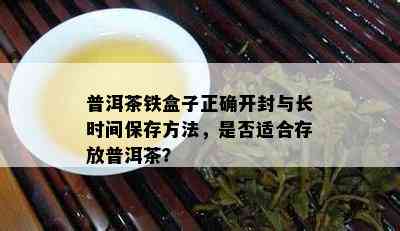 普洱茶铁盒子正确开封与长时间保存方法，是否适合存放普洱茶？