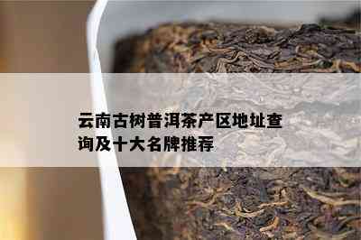 云南古树普洱茶产区地址查询及十大名牌推荐