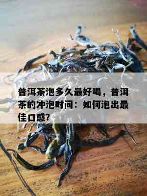 普洱茶泡多久更好喝，普洱茶的冲泡时间：如何泡出更佳口感？