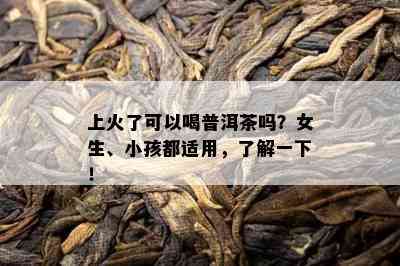 上火了可以喝普洱茶吗？女生、小孩都适用，了解一下！