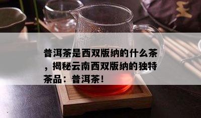 普洱茶是西双版纳的什么茶，揭秘云南西双版纳的独特茶品：普洱茶！