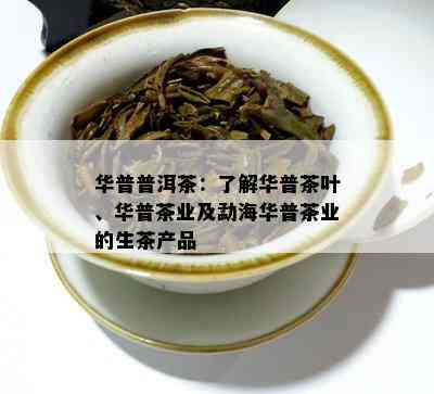 华普普洱茶：了解华普茶叶、华普茶业及勐海华普茶业的生茶产品