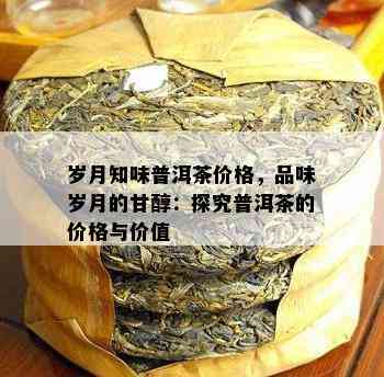 岁月知味普洱茶价格，品味岁月的甘醇：探究普洱茶的价格与价值