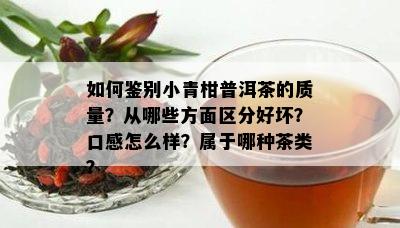 如何鉴别小青柑普洱茶的质量？从哪些方面区分好坏？口感怎么样？属于哪种茶类？