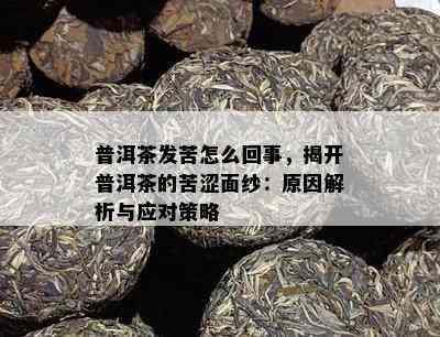 普洱茶发苦怎么回事，揭开普洱茶的苦涩面纱：原因解析与应对策略