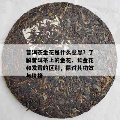 普洱茶金花是什么意思？了解普洱茶上的金花、长金花和发霉的区别，探讨其功效与价格