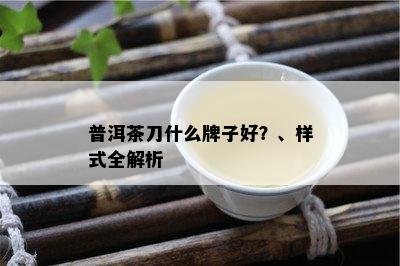 普洱茶刀什么牌子好？、样式全解析