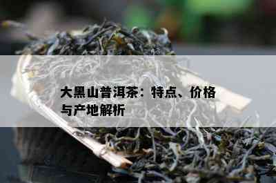 大黑山普洱茶：特点、价格与产地解析