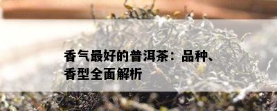 香气更好的普洱茶：品种、香型全面解析