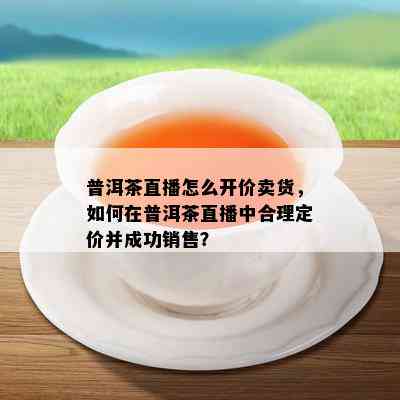 普洱茶直播怎么开价卖货，如何在普洱茶直播中合理定价并成功销售？