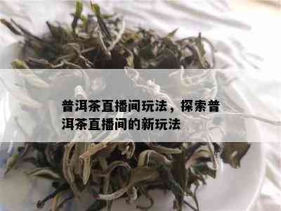 普洱茶直播间玩法，探索普洱茶直播间的新玩法