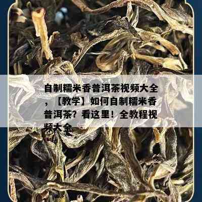 自制糯米香普洱茶视频大全，【教学】如何自制糯米香普洱茶？看这里！全教程视频大全