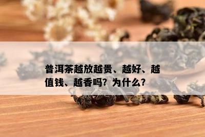 普洱茶越放越贵、越好、越值钱、越香吗？为什么？