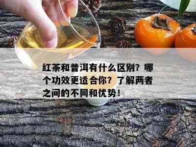 红茶和普洱有什么区别？哪个功效更适合你？了解两者之间的不同和优势！