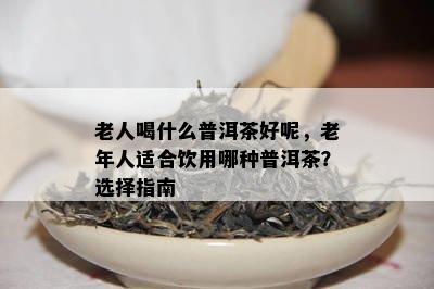 老人喝什么普洱茶好呢，老年人适合饮用哪种普洱茶？选择指南