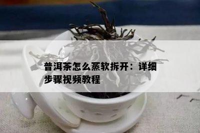 普洱茶怎么蒸软拆开：详细步骤视频教程