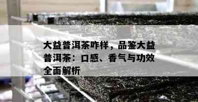 大益普洱茶咋样，品鉴大益普洱茶：口感、香气与功效全面解析