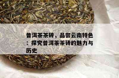 普洱茶茶砖，品尝云南特色：探究普洱茶茶砖的魅力与历史