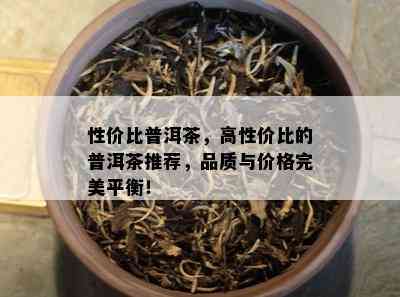 性价比普洱茶，高性价比的普洱茶推荐，品质与价格完美平衡！