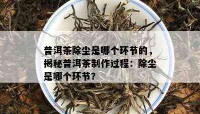 普洱茶除尘是哪个环节的，揭秘普洱茶制作过程：除尘是哪个环节？