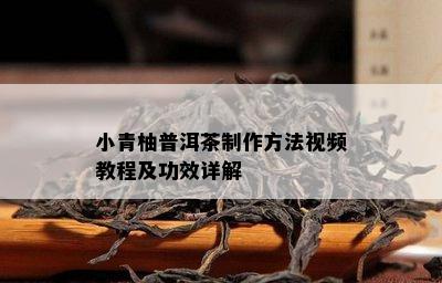 小青柚普洱茶制作方法视频教程及功效详解