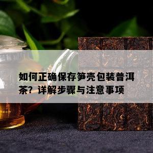 如何正确保存笋壳包装普洱茶？详解步骤与注意事项