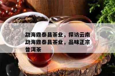 勐海鼎泰昌茶业，探访云南勐海鼎泰昌茶业，品味正宗普洱茶