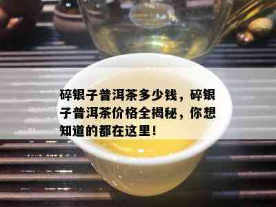 碎银子普洱茶多少钱，碎银子普洱茶价格全揭秘，你想知道的都在这里！