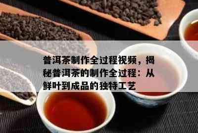 普洱茶制作全过程视频，揭秘普洱茶的制作全过程：从鲜叶到成品的独特工艺